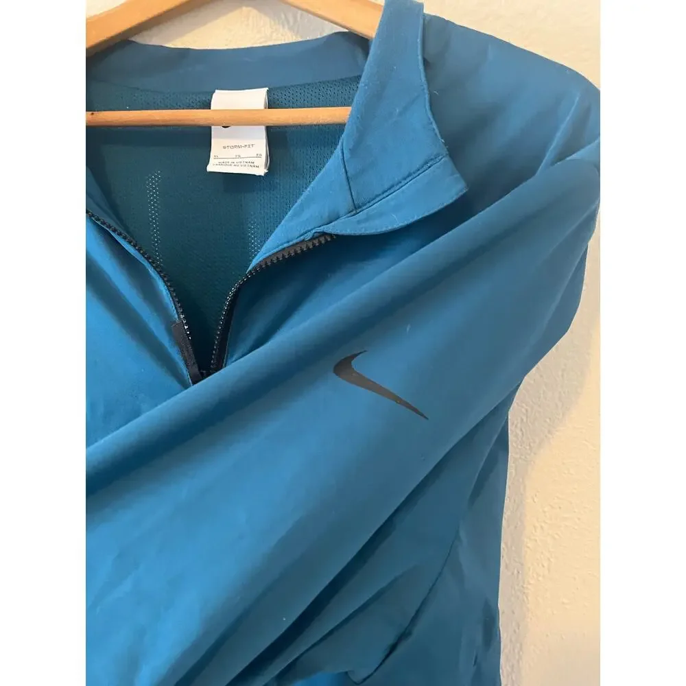 Men's Nike STORM FIT Victory Full-Zip Golf Jacket Coat Blue Size XL